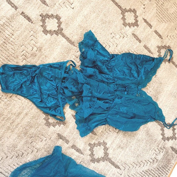 Turquoise Green  Teddy Set - Picture 1 of 4
